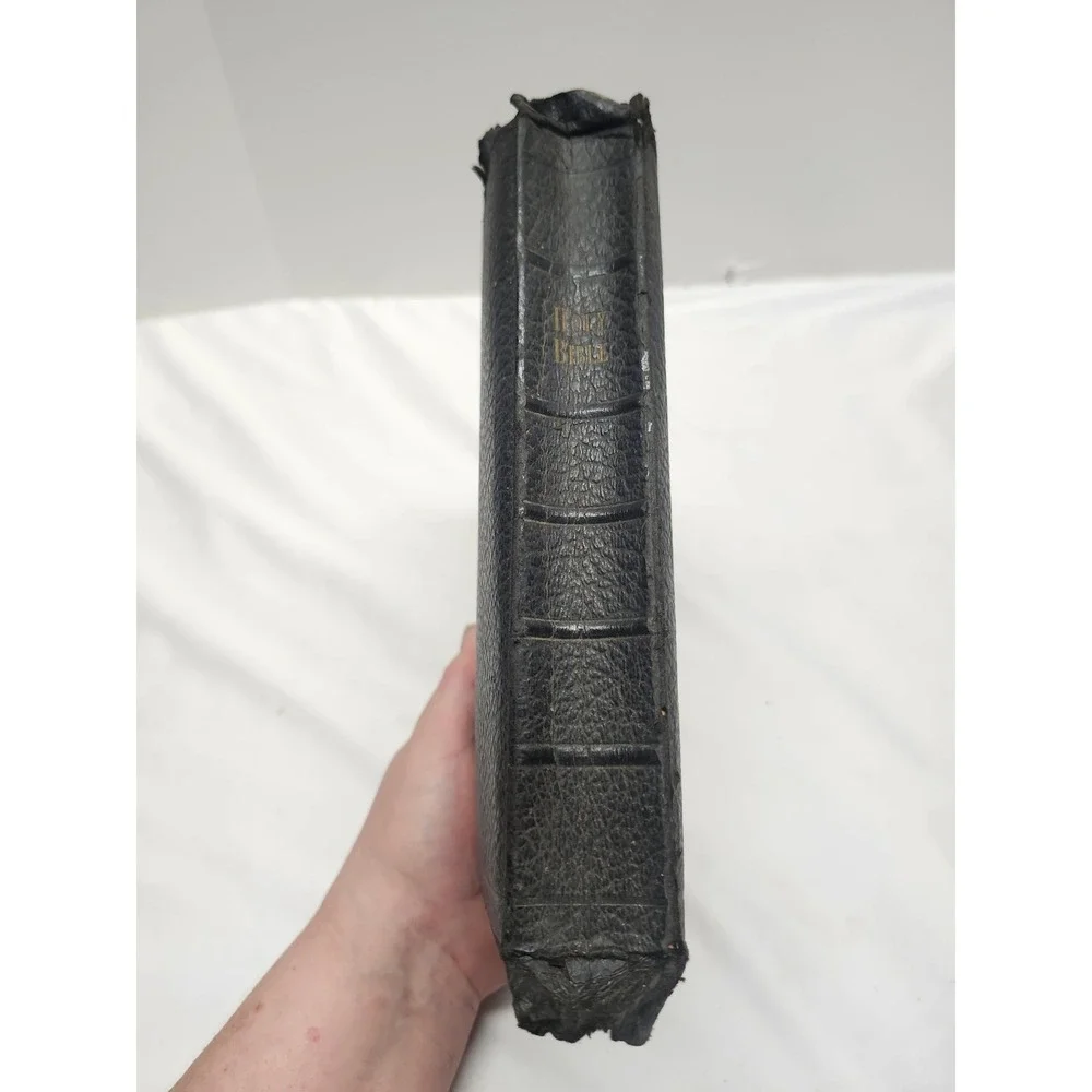Vintage 1940s Whitman Publishing Holy Bible King James Version KJV Black Cover